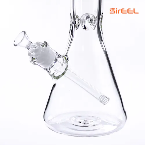 SirEEL 8′ Clear Etched Bong with Bowl-1