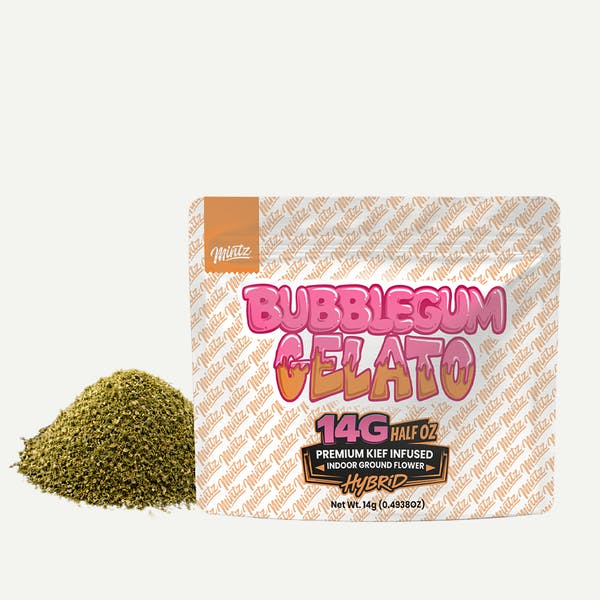 MINTZ - KIEF INFUSED GROUND FLOWER - BUBBLEGUM GELATO - Hybrid