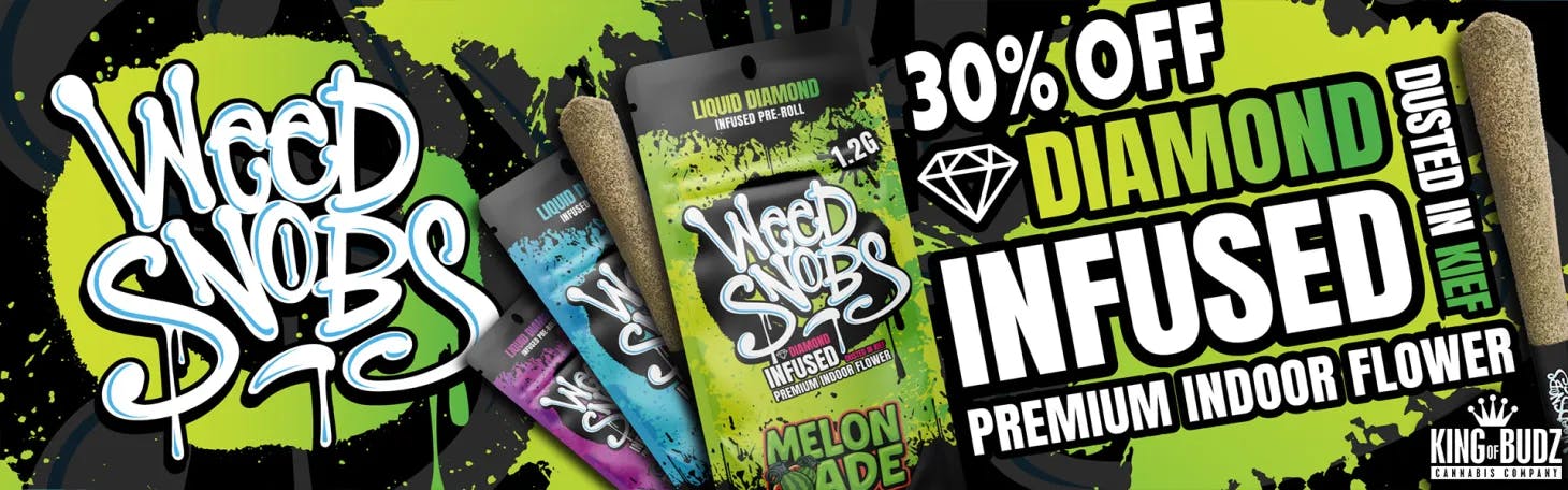 Weed Snobs 1.2g Liquid Diamond Infused Preroll - 30 Percent OFF