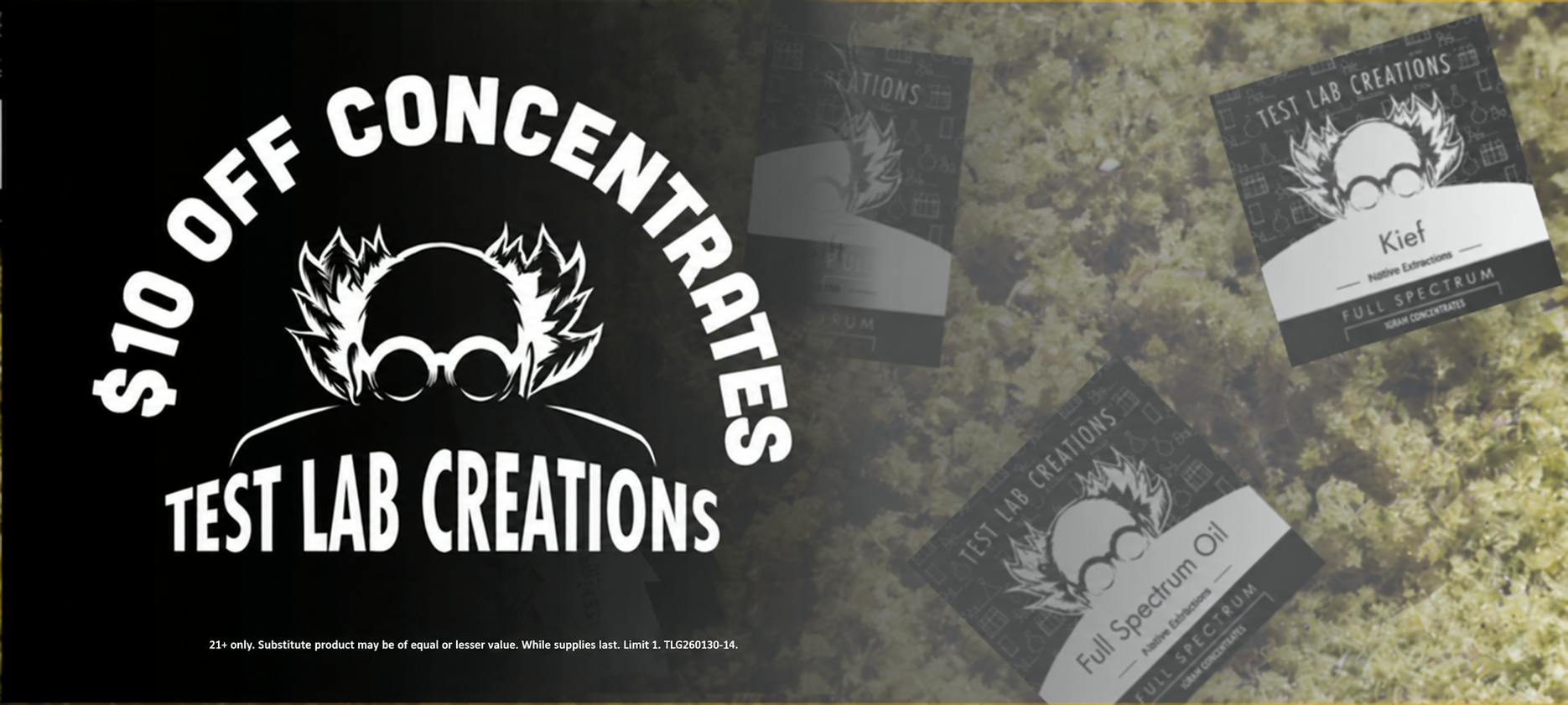$10 OFF TEST LAB CONCENTRATES SALE
