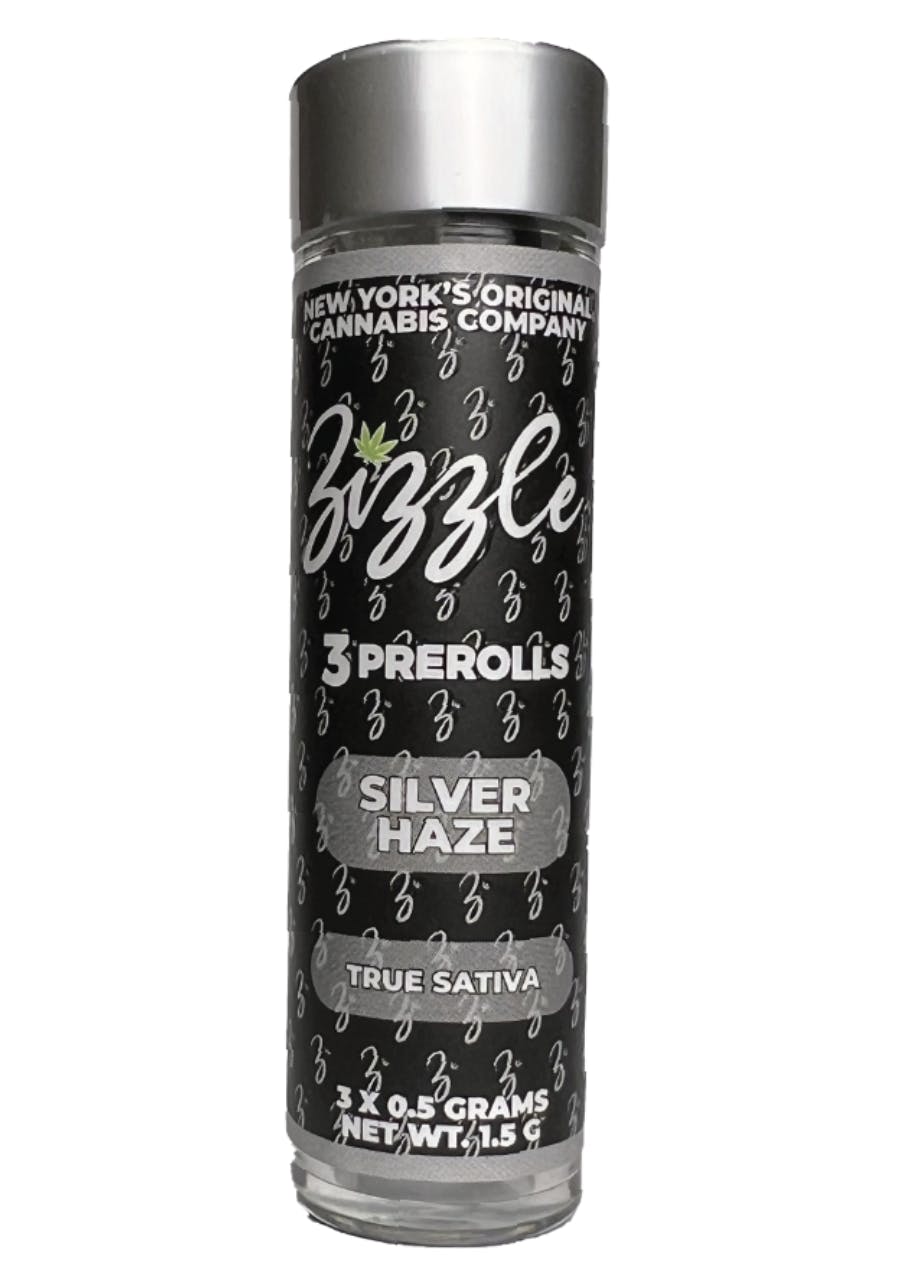 Zizzle Silver Haze 3pk Pre-Rolls