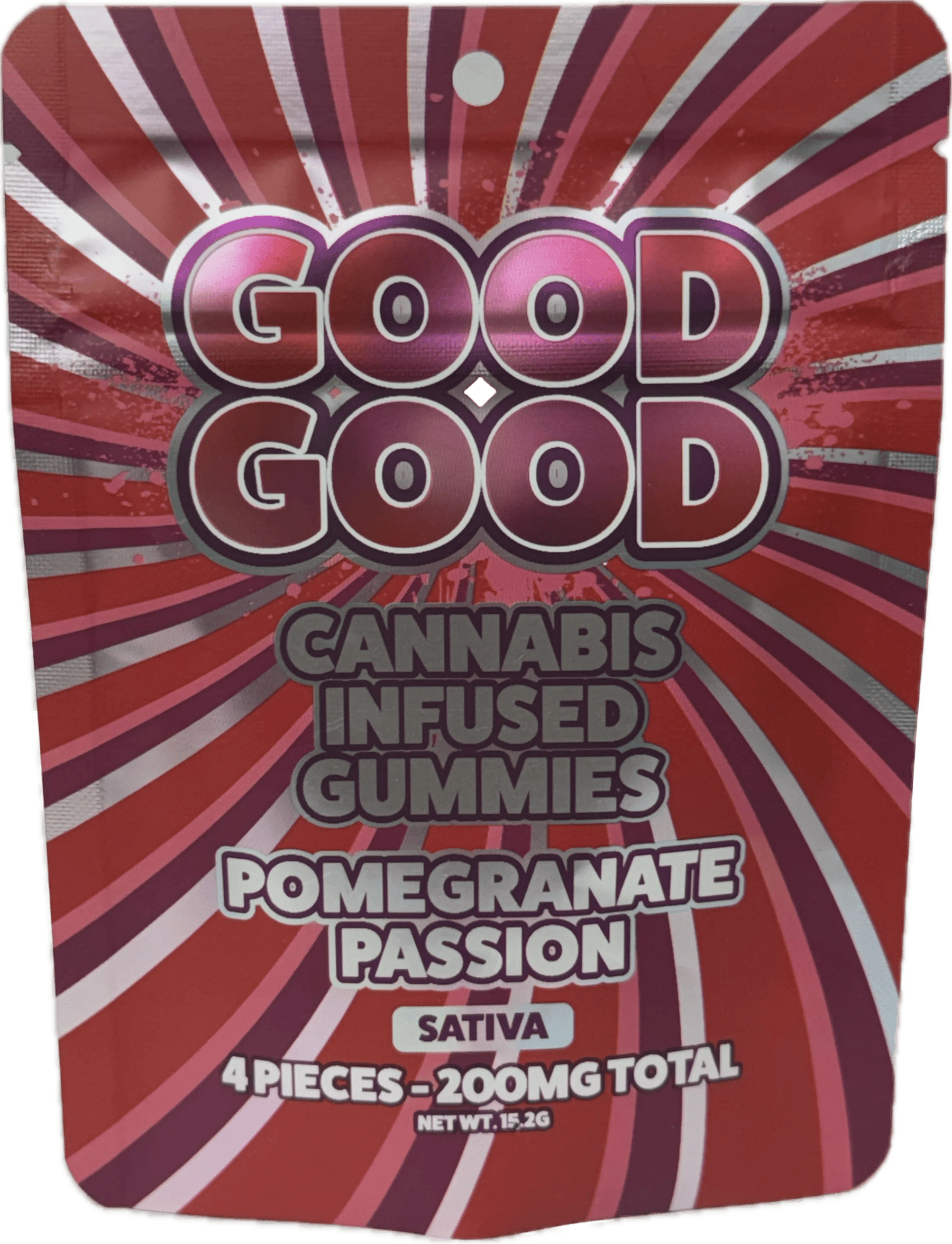 GoodGood GOOD GOOD | POMEGRANATE | 4PK | 200MG | SATIVA — EDIBLES