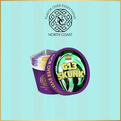 North Coast x Black Label - 1g Hash Rosin Jam Tier 1 - G13 Skunk