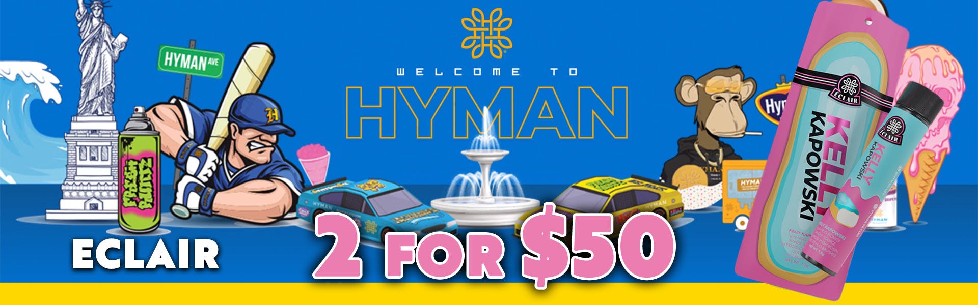 Hyman 1.5g Eclairs - 2/$50