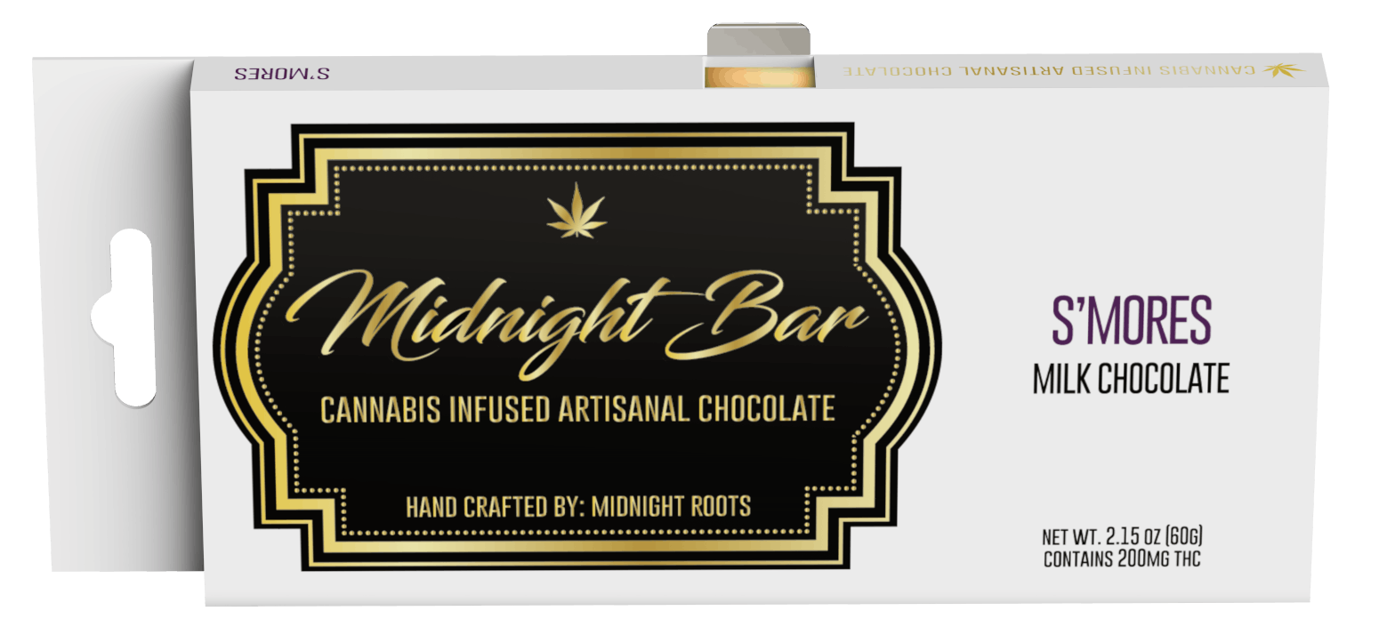 Midnight Roots | Chocolate Bar - 200mg - Tosted Coconut
