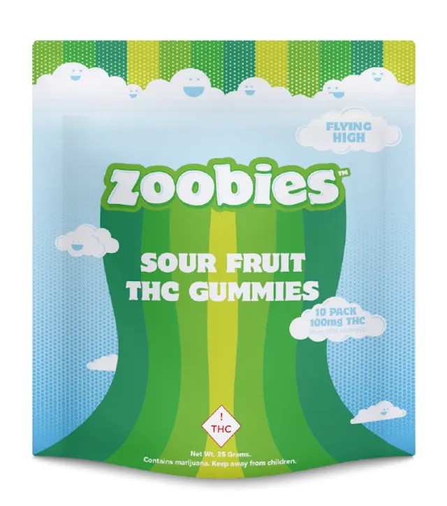 Zoobies Gummies Sour Fruit Hybrid 100mg (2.8g)