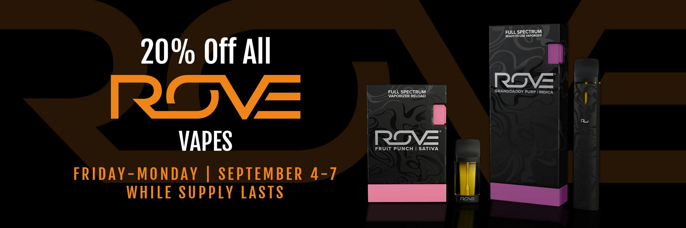 20% Off Rove Vapes