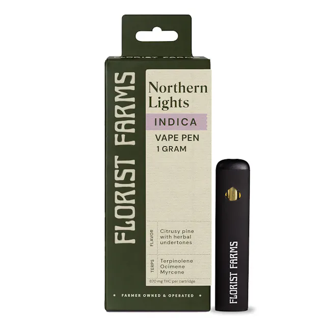 Florist Farms Florist Farms | Northern Lights - 1g Rechargeable Vape