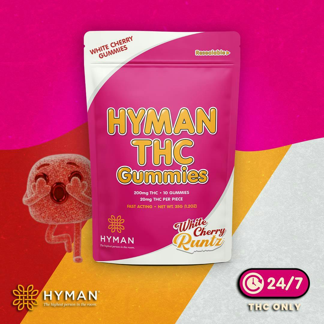 Product: HYMAN | Gummies - 200mg - White Cherry Runtz