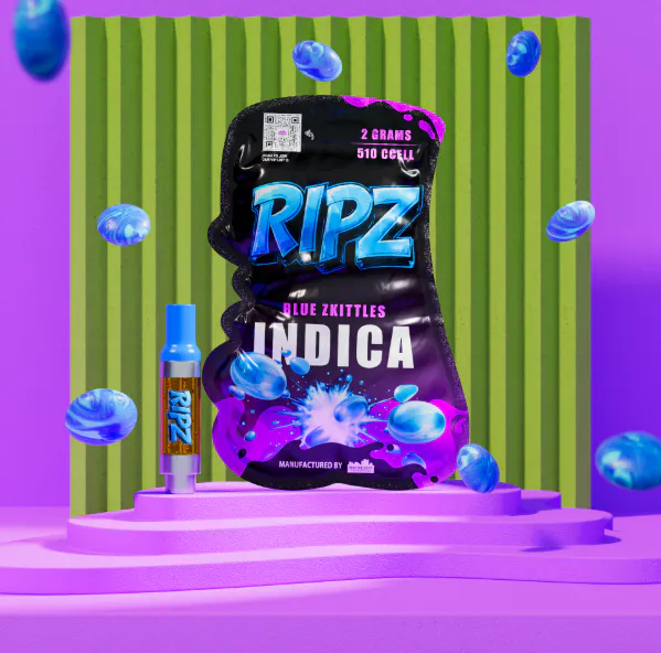 ブルーツリー、RIPNDIP Blue Zkittles | 2g | 510 Thread | RIPZ | Bloom City Club - Ypsilanti