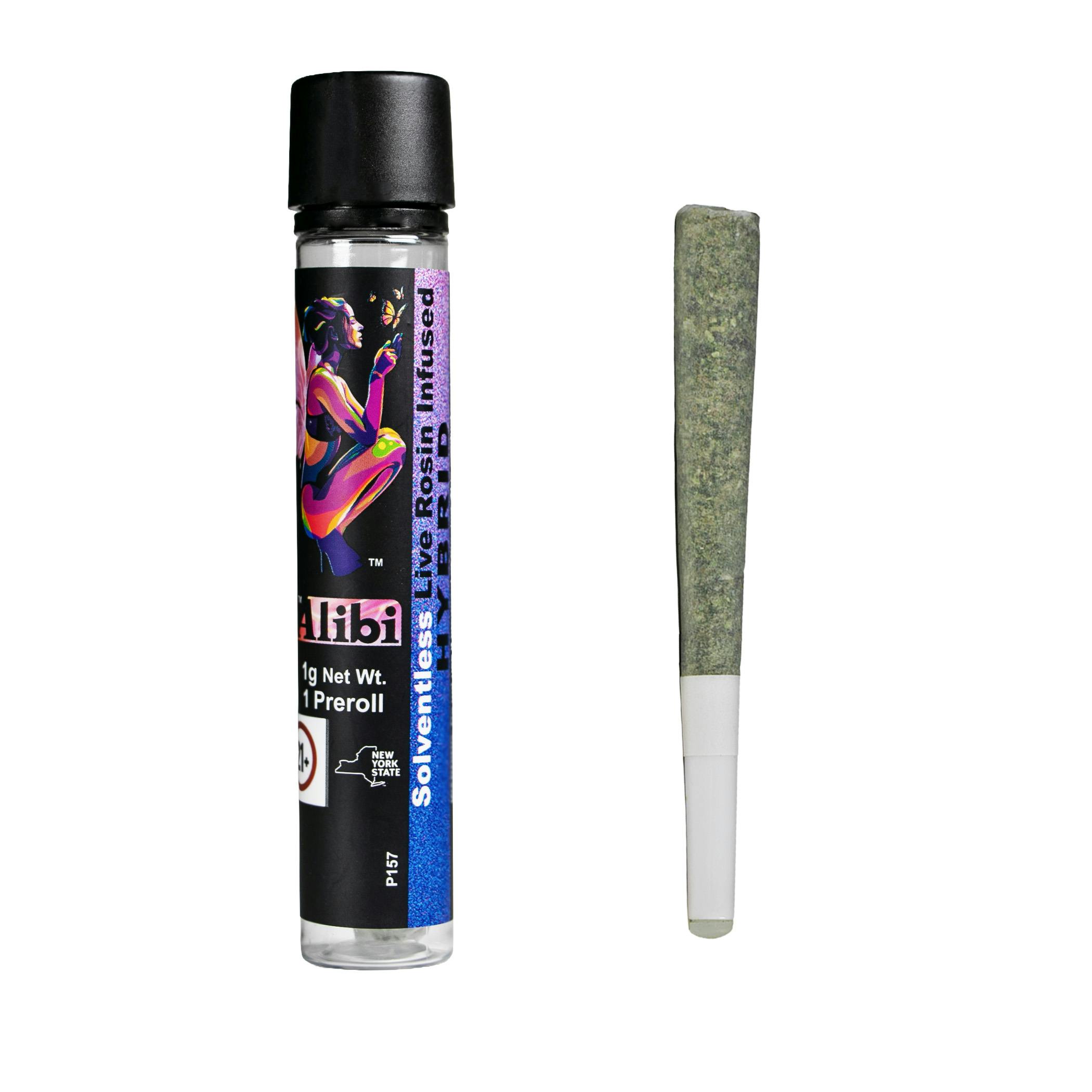 Alibi Royal Cherry Kush x Twilight Aura 1g Rosin Infused Pre-roll