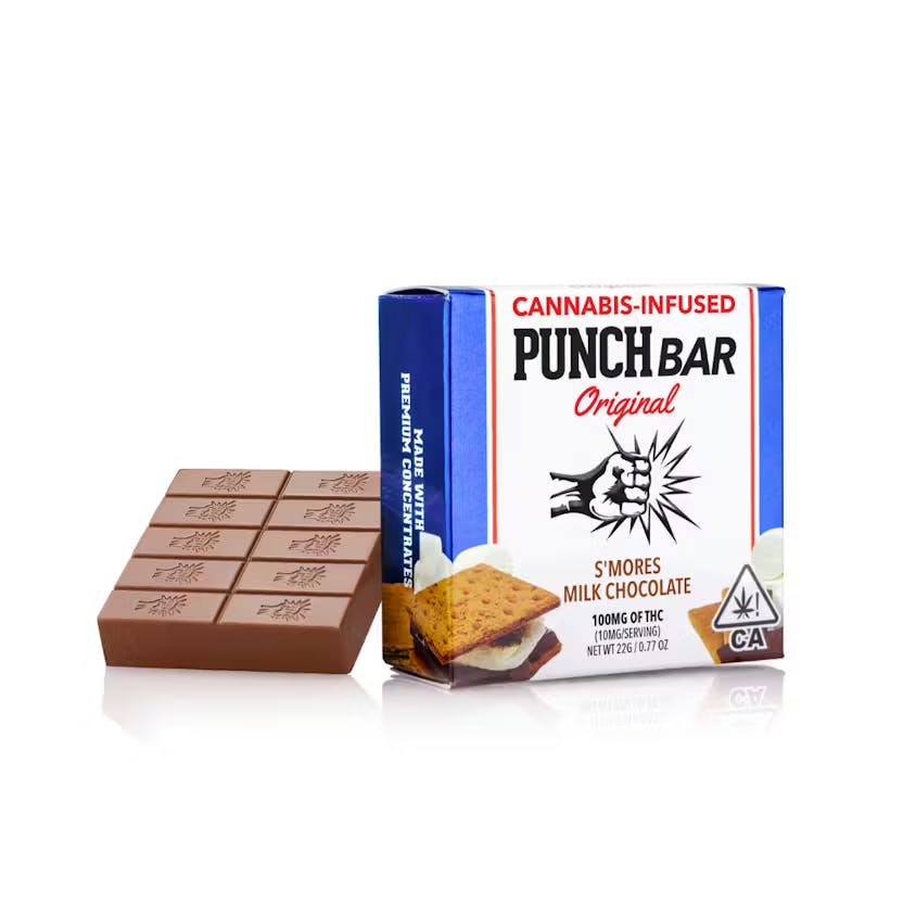 Punch | Milk Chocolate Smores | Chocolate Bar | 100mg