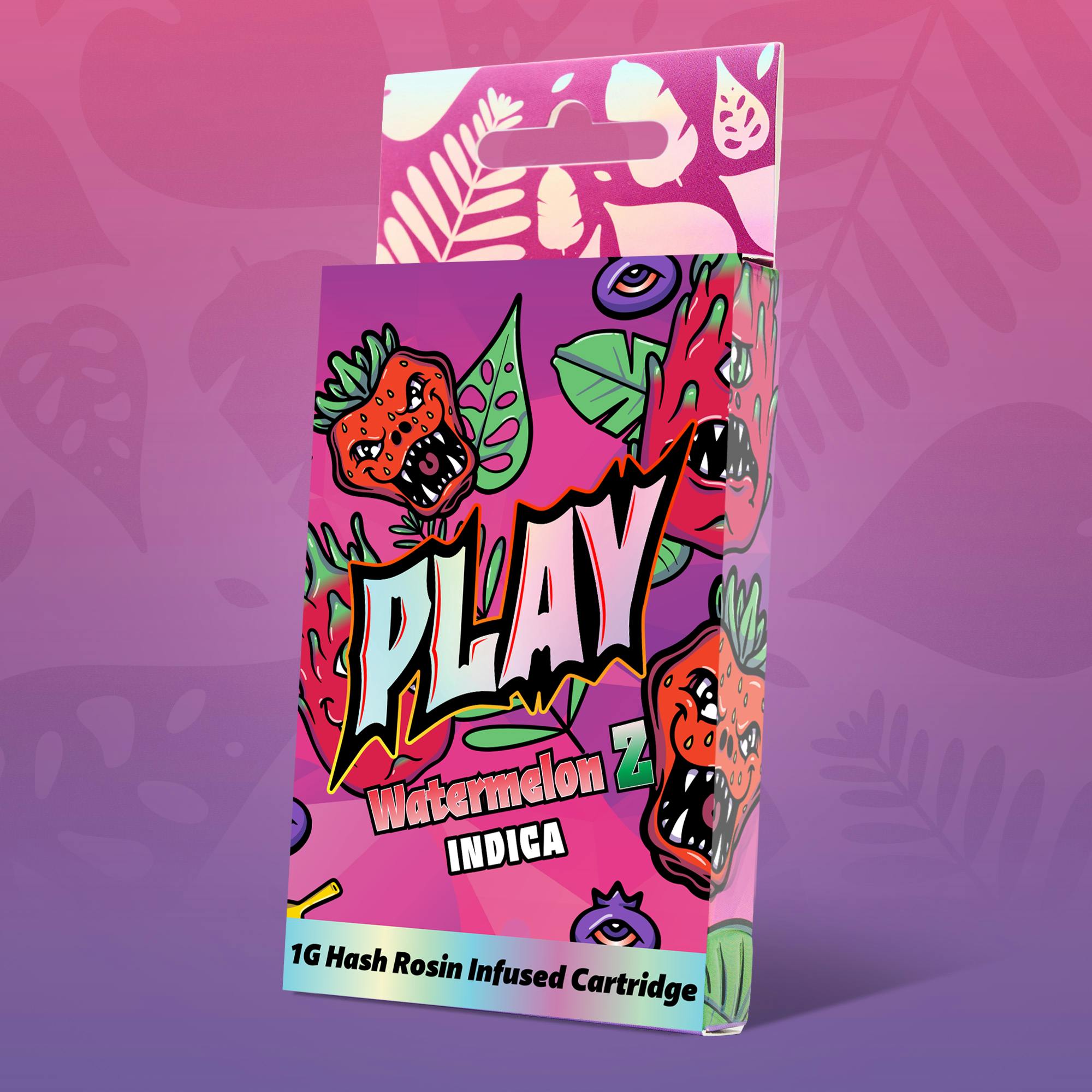 Product: Play | Watermelon Z | 1g | Hash Rosin Cartridge