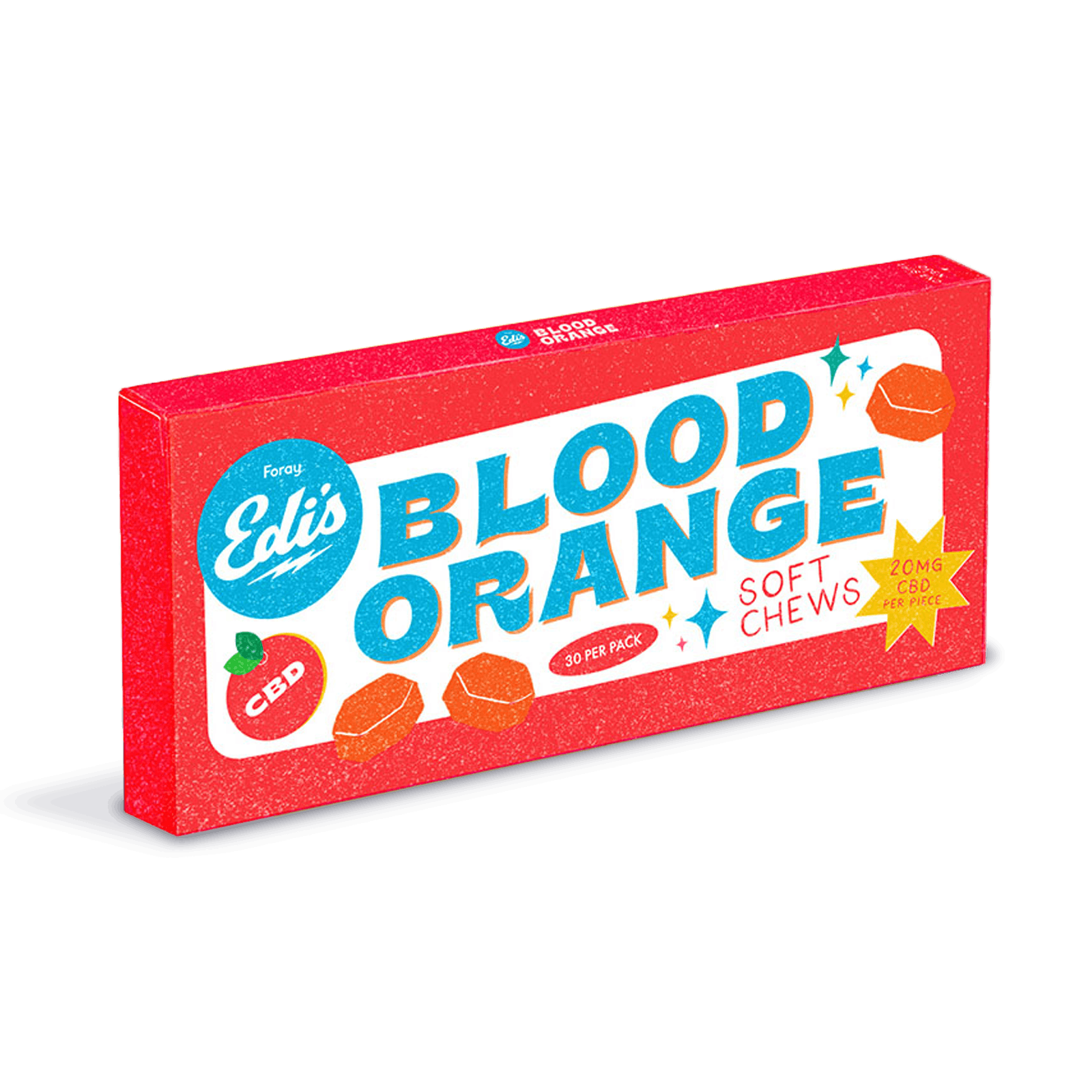 Edi's cbd blood orange soft chew 30-pack