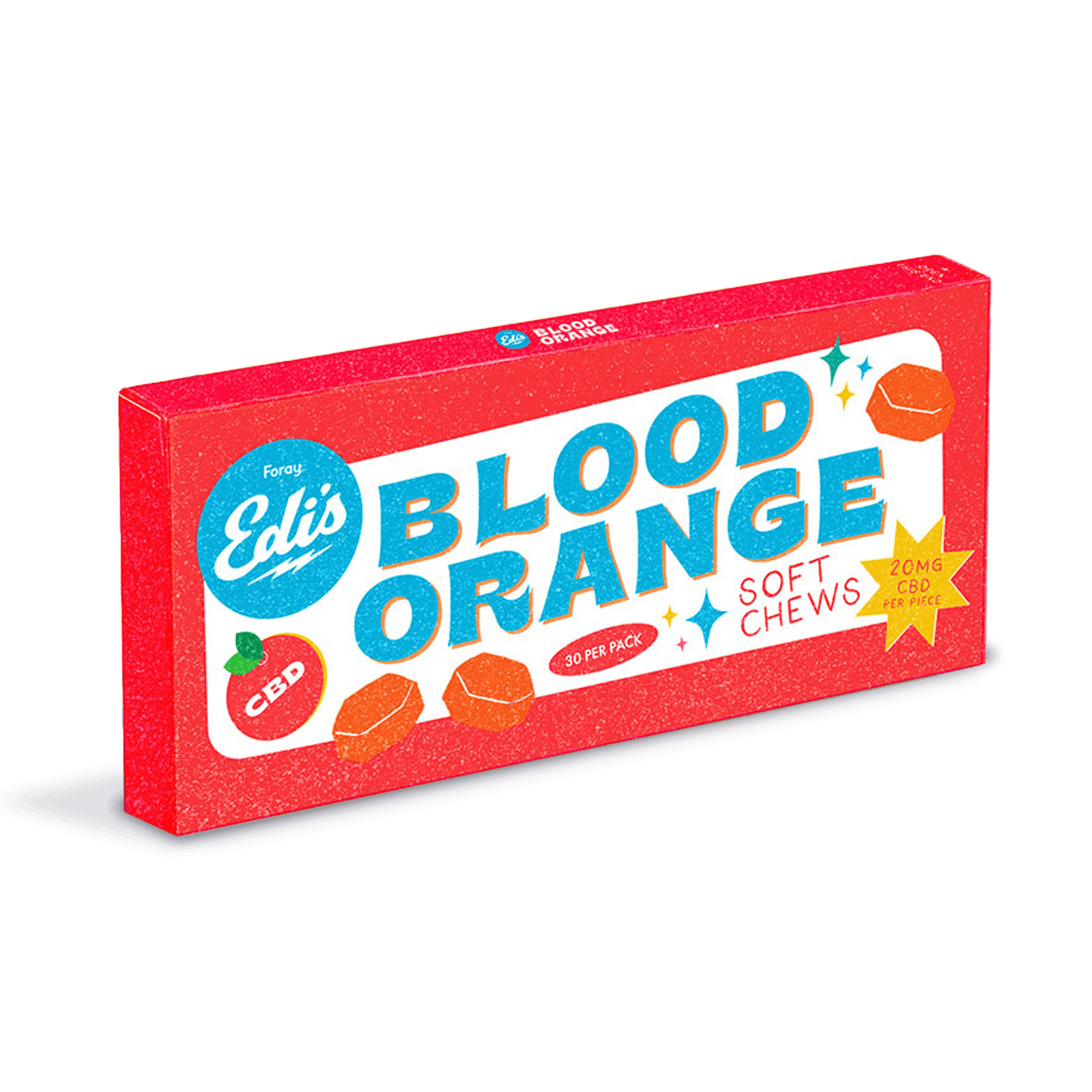 Edi's CBD Blood Orange Soft Chew 30-pack