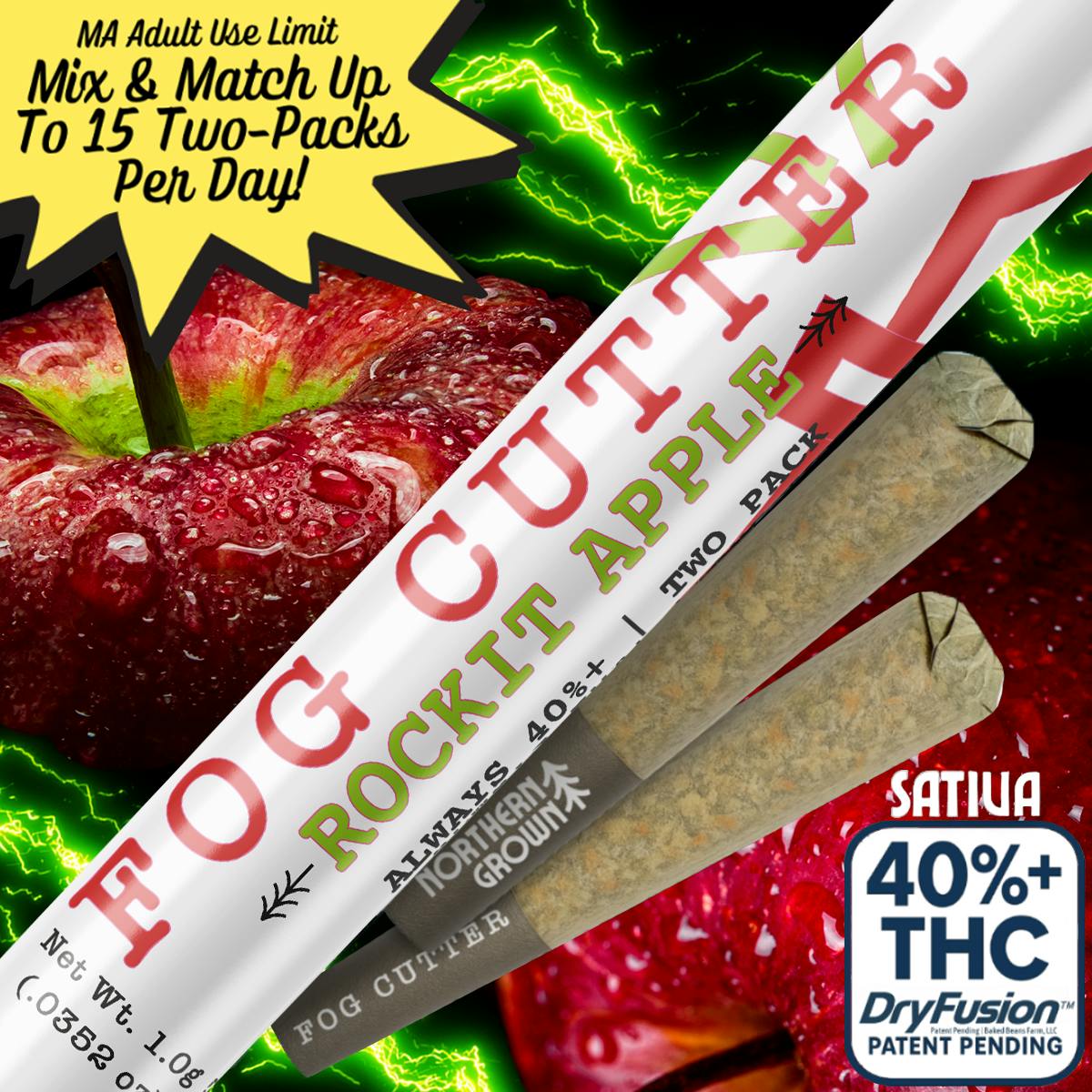 Product Rockit Apple Distillate Infused | Pre Rolls 2pk