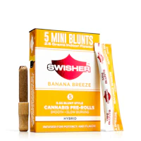 Swisher x 5-Pack .5g Infused Blunts | Banana Breeze - product image at King of Budz