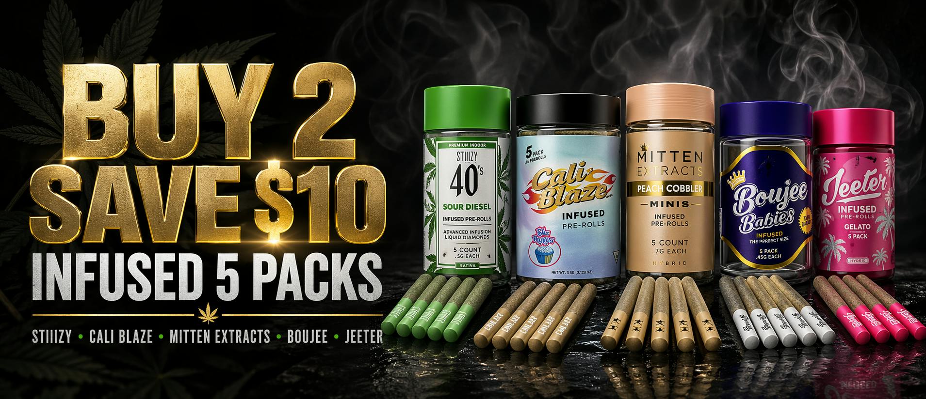 5 pack infused preroll deals