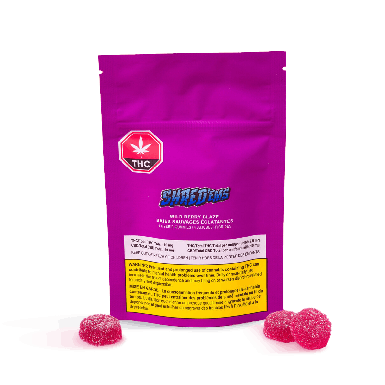 Wild Berry Blaze 1:4 Gummies 4-pack | Sessions Cannabis