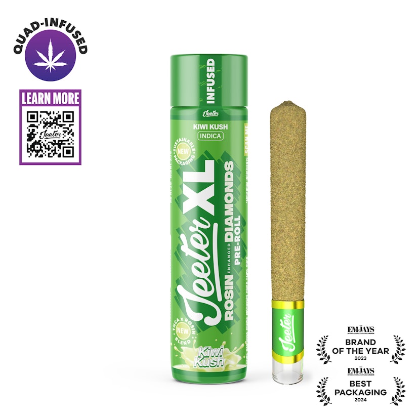 Kiwi Kush Jeeter XL Quad Infused Pre-Roll | 2g