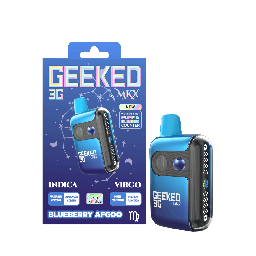 Geeked By MKX - 3g Disposable - Blue Afgoo - Indica