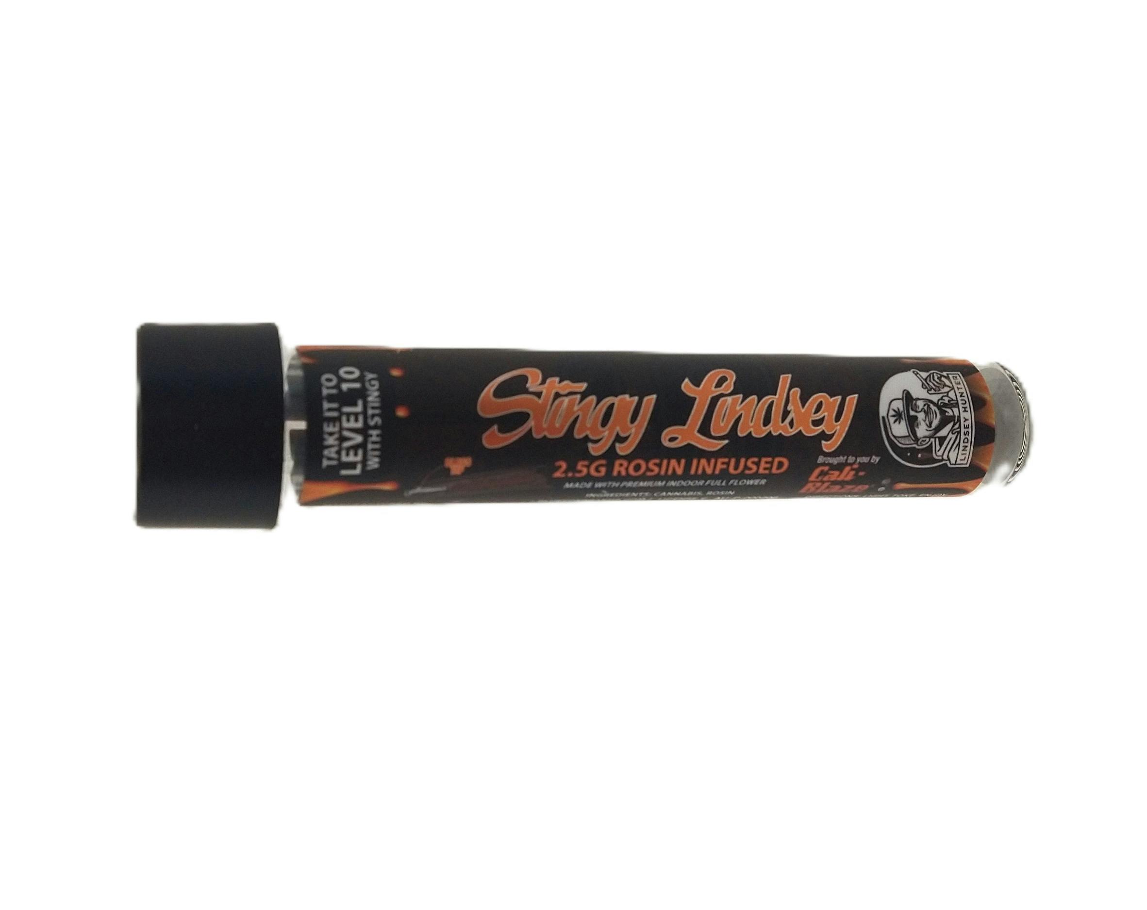 Stingy Lindsey | Sundaze GMO | Hash Rosin Infused Blunt | 2.5g | Indica