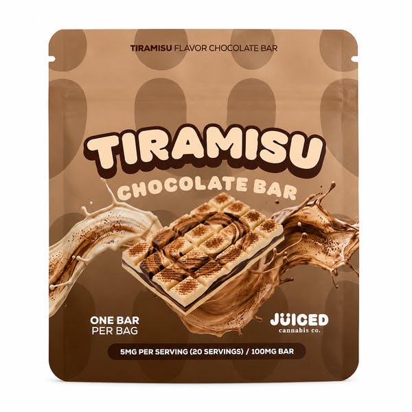 Juiced - Chocolate Bar - Tiramisu - 100mg