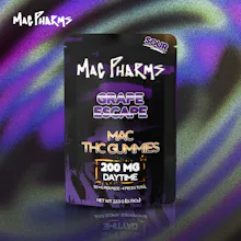 Mac Pharms - 200mg Gummies - Sour Grape Escape