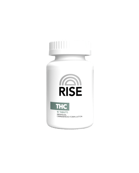 Product: RISE | THC Tablets | 100mg | Buy ONE CBD or THC Rise Tablet, Receive any ONE CBG, CBN, Daily, or THCA Tablet for FREE