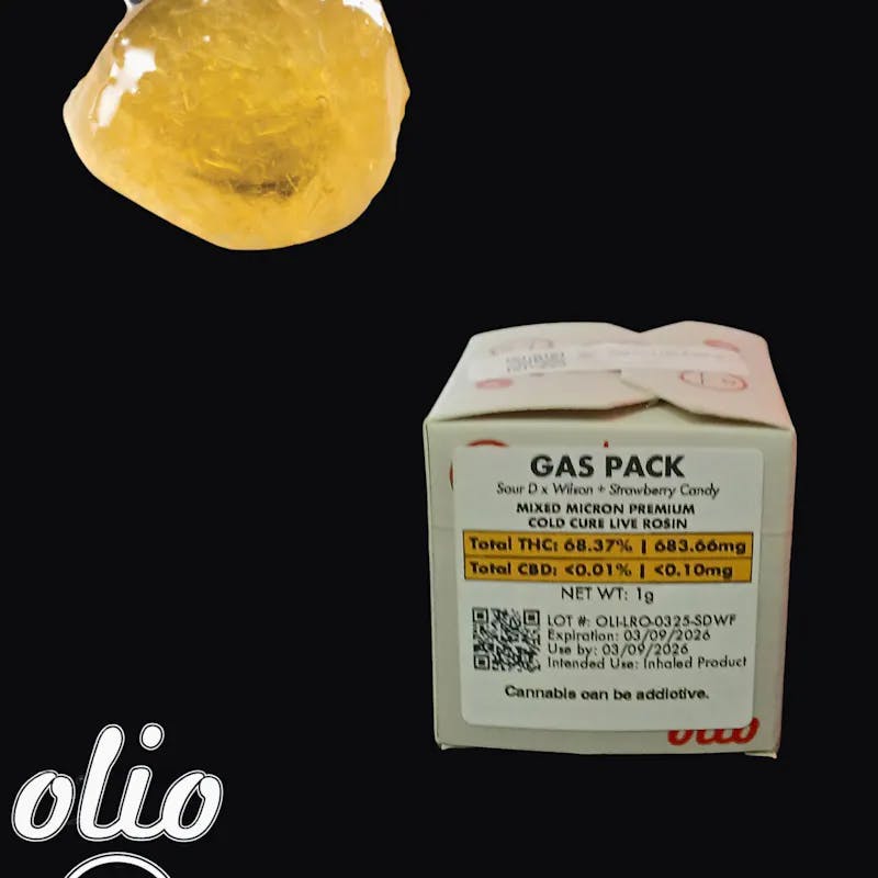 Olio | Gas Pack | Live Rosin Cold Cure | 1g