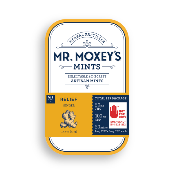 Photo of Relief Ginger 5:1 CBD/THC Mr. Moxey Mints