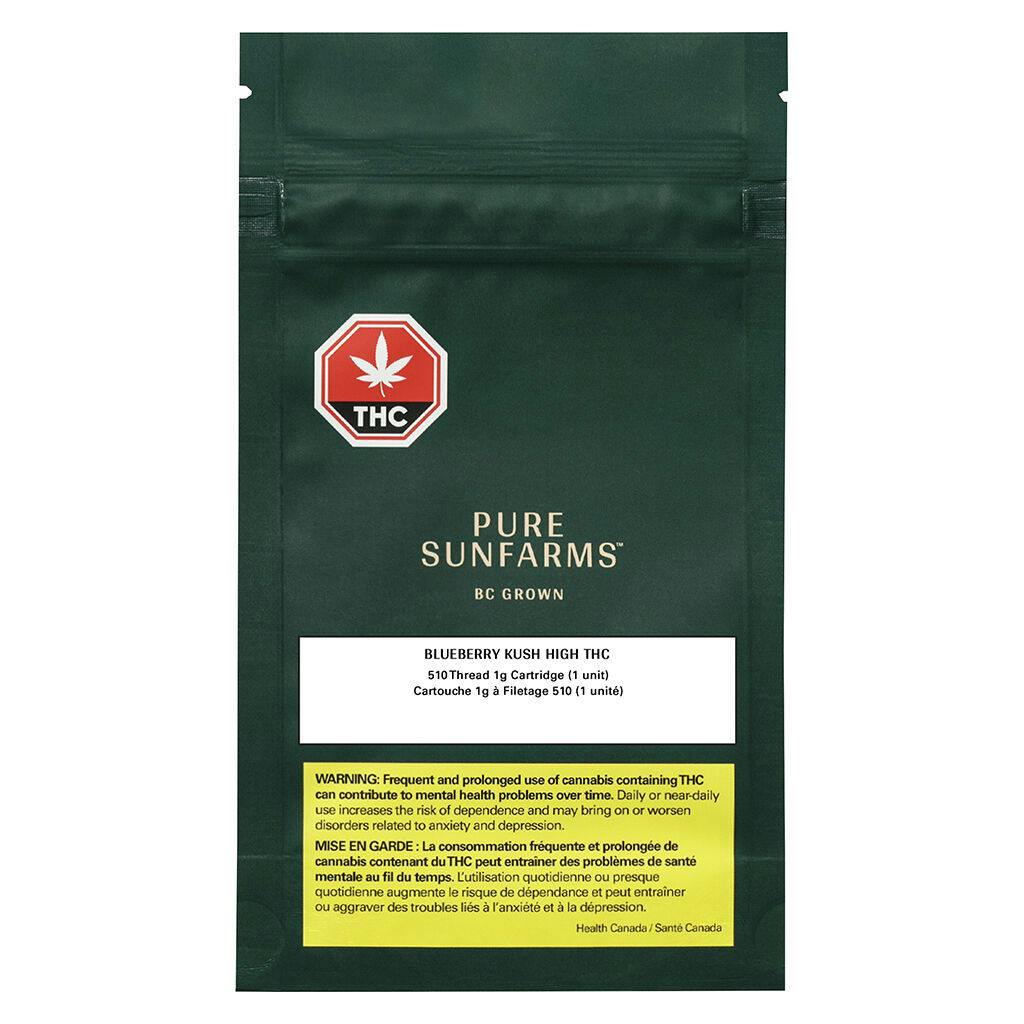 Pure Sunfarms Blueberry Kush Cartridge 1g