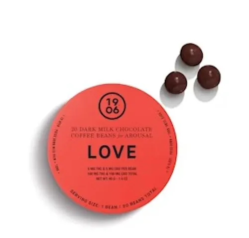 Love Dark Chocolate Arousal Coffee Beans | 20pk | 100mg-3