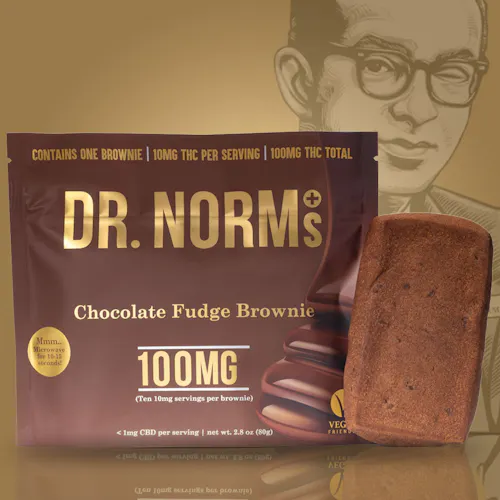Vegan Chocolate Fudge 100mg Brownie-active