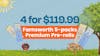 4 for $119.99 - Farnsworth Premium Pre-roll 5-Packs