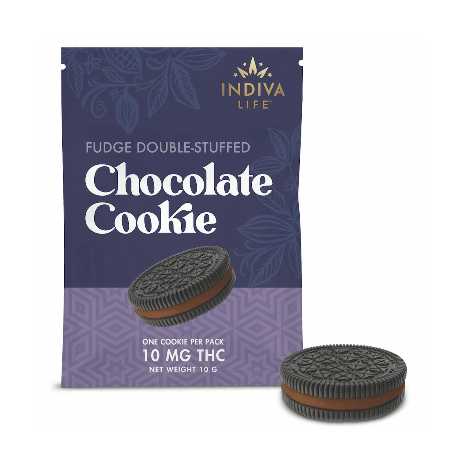 Fudge double-stuffed chocolate cookie