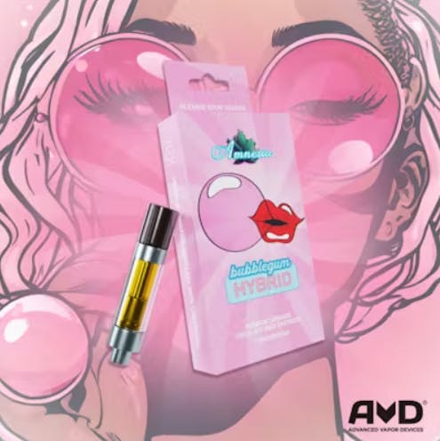 Amnesia - 1g Cart - Bubble Gum