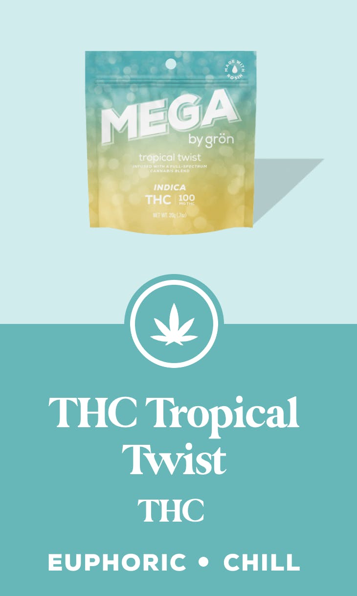 Product Mega Pearl | Tropical Twist (I) | 100mg | Gron