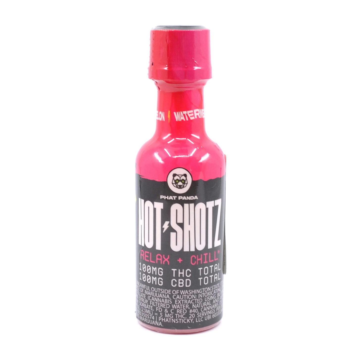 Hot Shotz - Watermelon 1:1 100mg THC/CBD