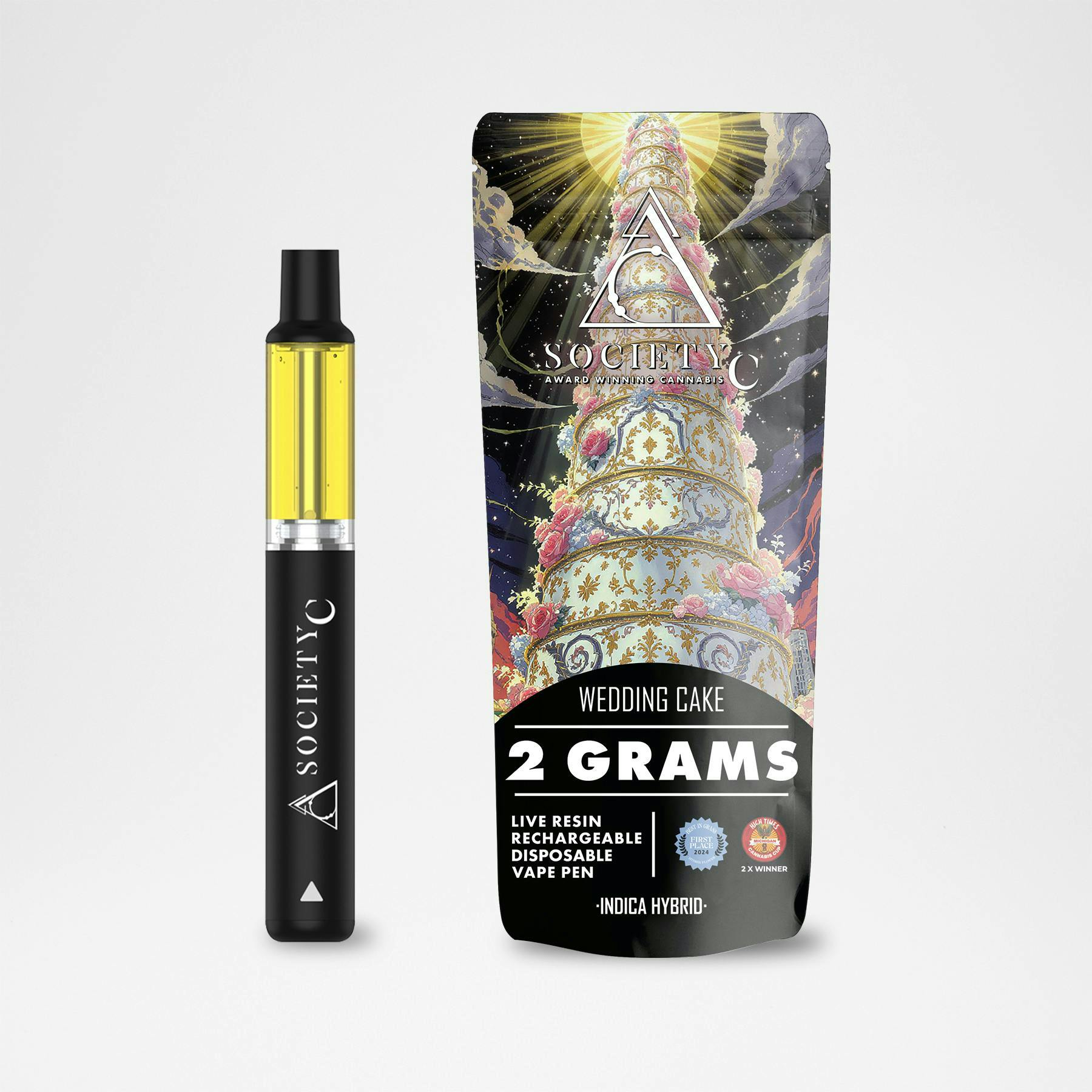 Society C SOCIETY C | WEDDING CAKE | LIVE RESIN DISPOSABLE INDICA/HYBRID — VAPORIZERS