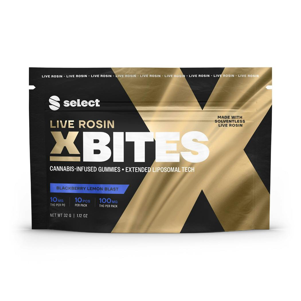 SELECT Blackberry Lemon Blast Live Rosin X Bites 10pk 100mg