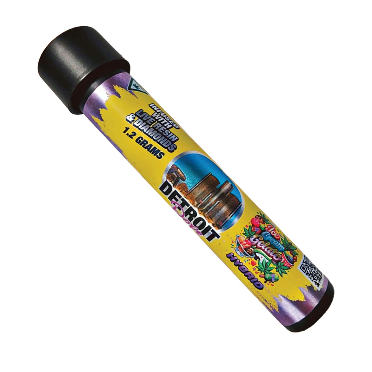 Detroit Dope - Live Resin & Liquid Diamond Pre-roll 1.2g - Ice