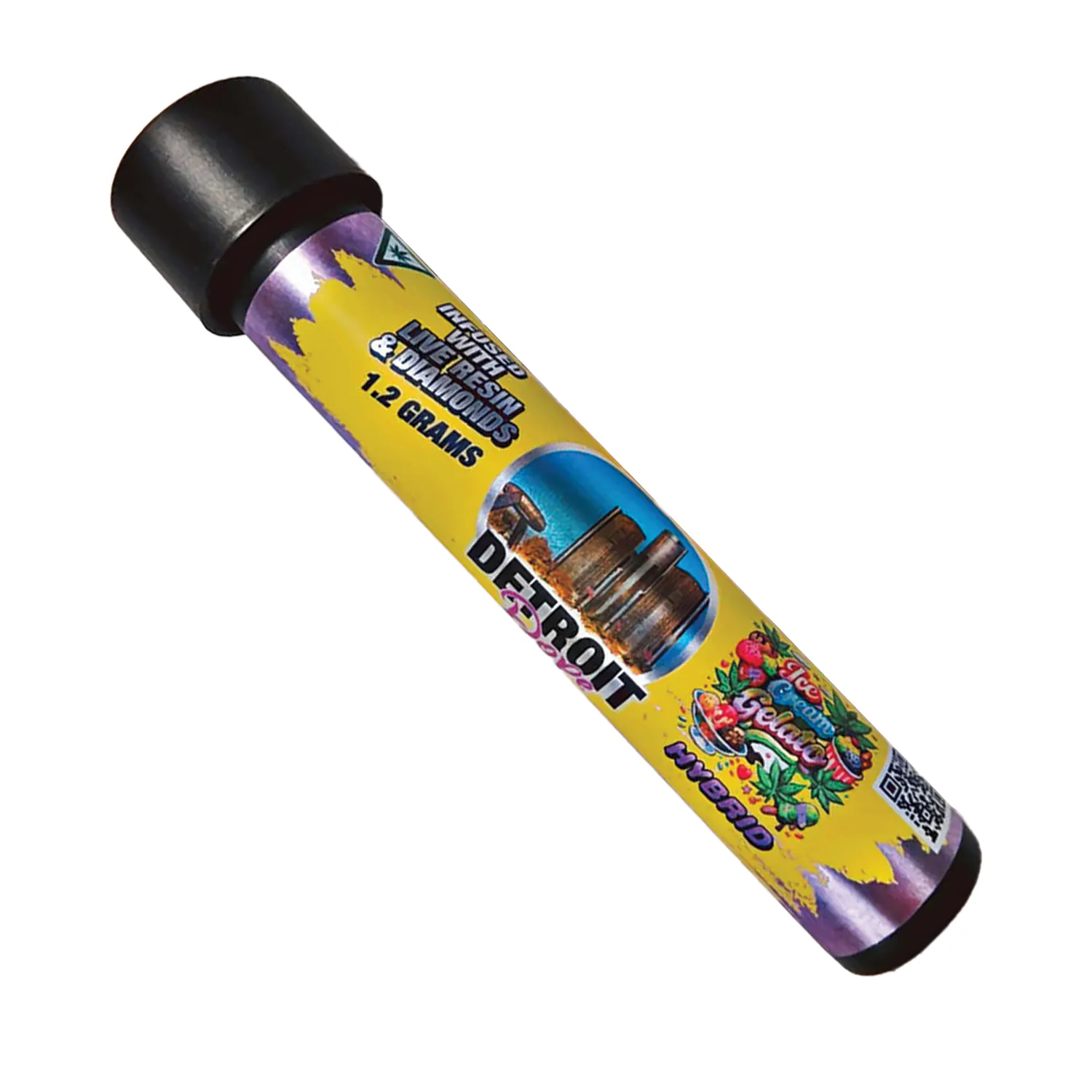 Detroit Dope - Live Resin & Liquid Diamond Pre-roll 1.2g - Ice