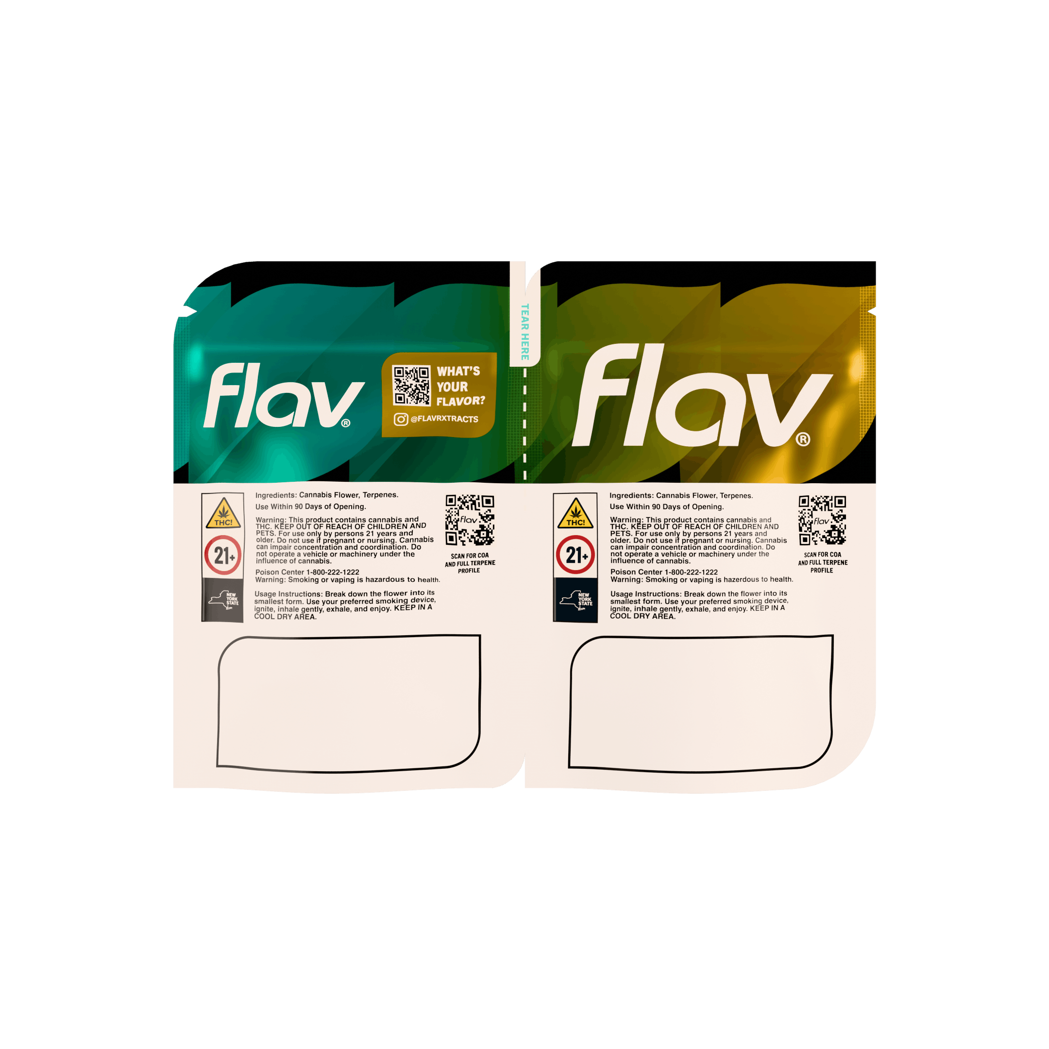 Pineapple Dream (S) & Tropical Trainwreck (S) - Duo Flower - 14g-1