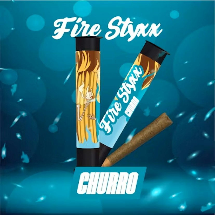 Fire Styxx 1g Infused Preroll Churro