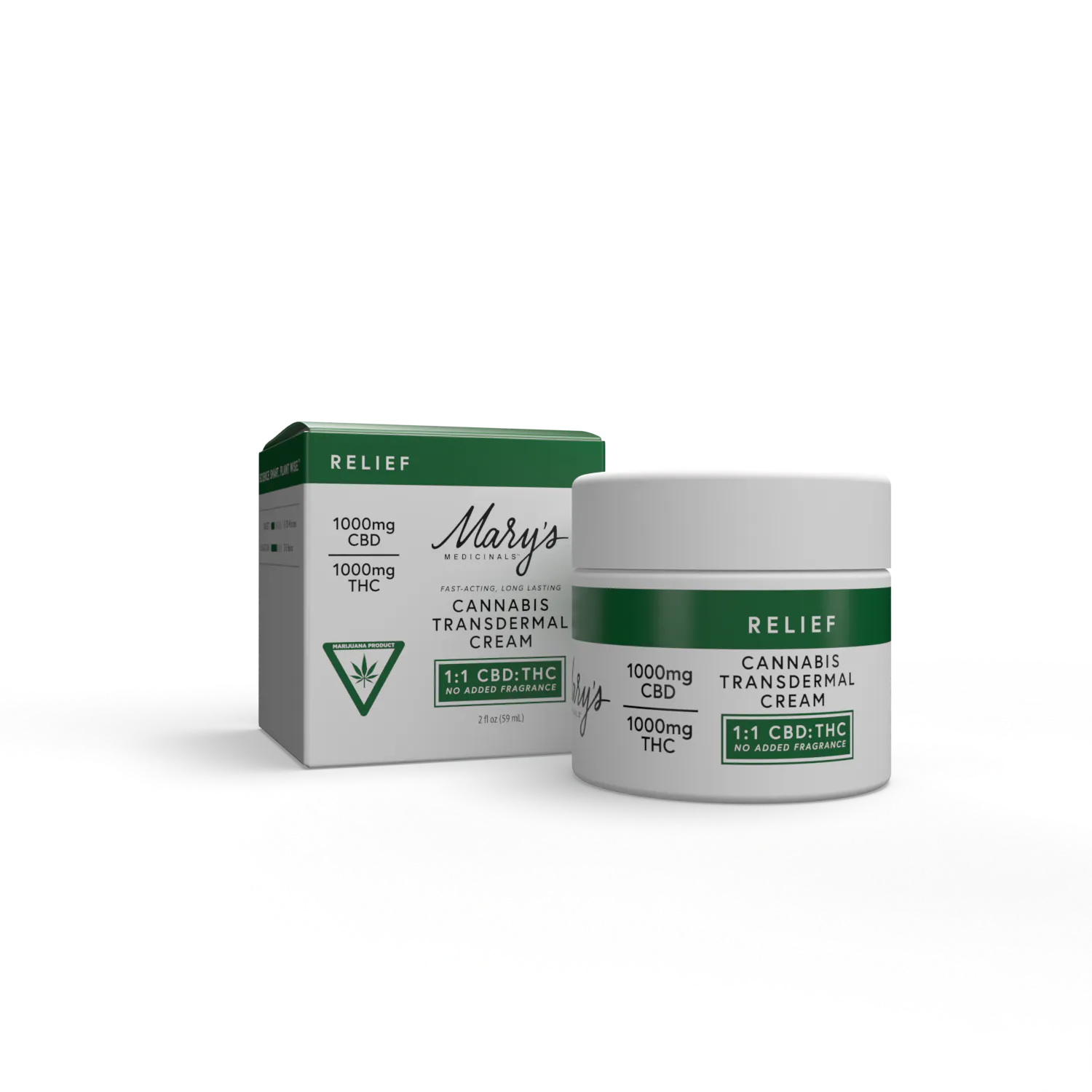 Buy Unscented | THC:CBD Transdermal Cream | 1000mg in Muskegon