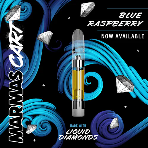 Marmas Bar Cartridge Blue Raspberry Liquid Diamond 1g Mission