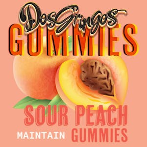 Dos Gringos | 100mg THC Gummies | Sour Peach Maintain