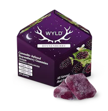 WYLD - 100mg Gummies 1:1:1 THC/CBD/CBN - Boysenberry - EDIBLES by Wyld at King of Budz
