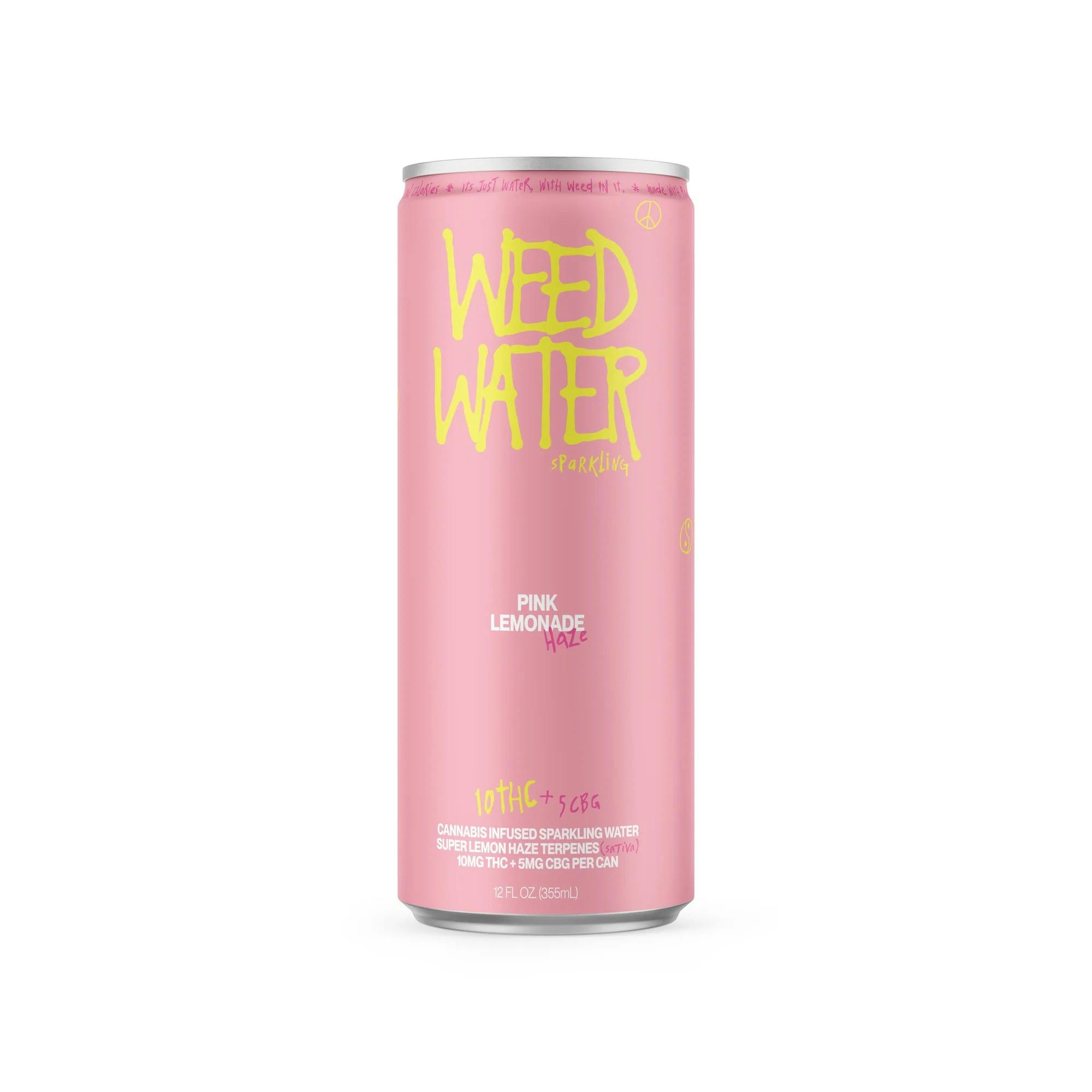 Product Weed Water - Pink Lemonade - 10mg - 12oz Can
